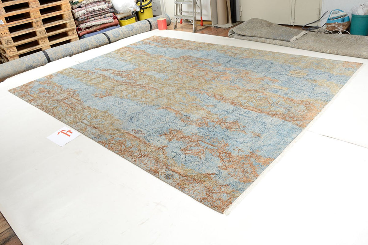 Designermatta - 370 x 275 cm - flerfärgad