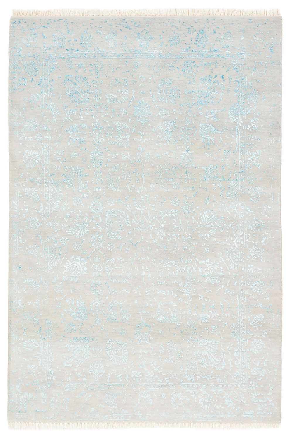 Designermatta - 181 x 122 cm - ljusgrå
