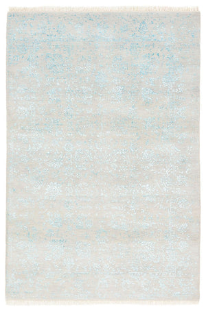 Designermatta - 181 x 122 cm - ljusgrå