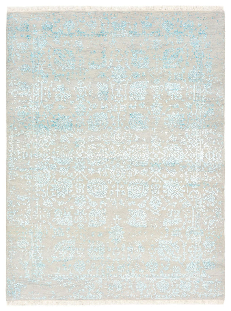 Designermatta - 194 x 149 cm - ljusgrå