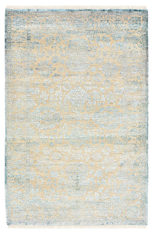 Designermatta - 152 x 103 cm - ljusblå