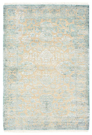 Designermatta - 151 x 106 cm - ljusblå