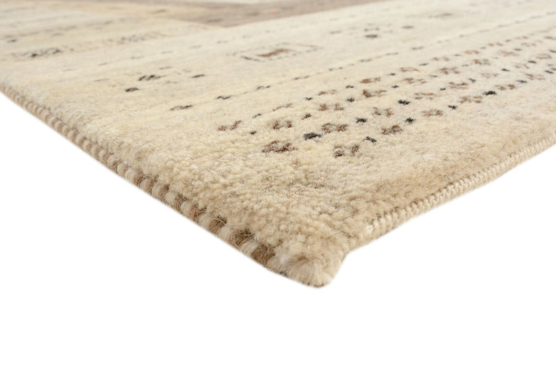 Gabbeh-mattan - Loribaft Indus - 203 x 146 cm - mörk beige