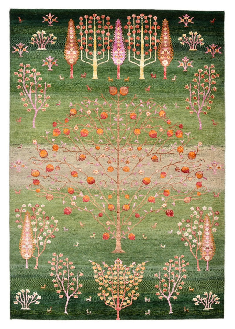 Gabbeh-mattan - Loribaft Indus - 246 x 171 cm - flerfärgad