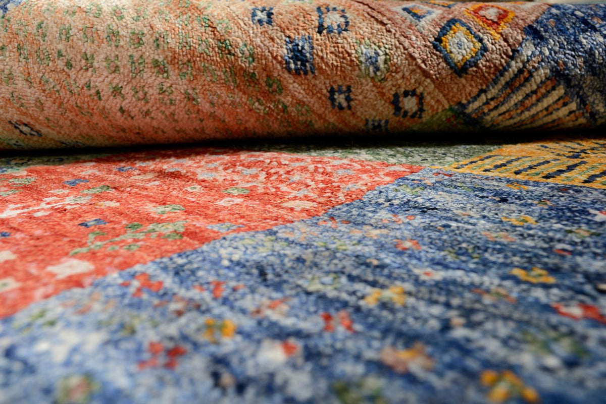 Gabbeh-mattan - Loribaft Indus - 246 x 171 cm - flerfärgad