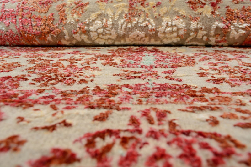 Designermatta - 134 x 71 cm - ljusröd