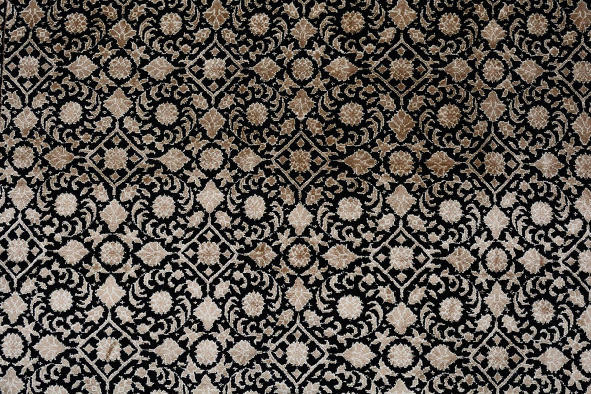 Orientaliska mattor - Bijar - Indus - 204 x 141 cm - mörk beige
