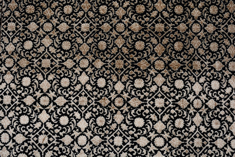 Orientaliska mattor - Bijar - Indus - 204 x 141 cm - mörk beige
