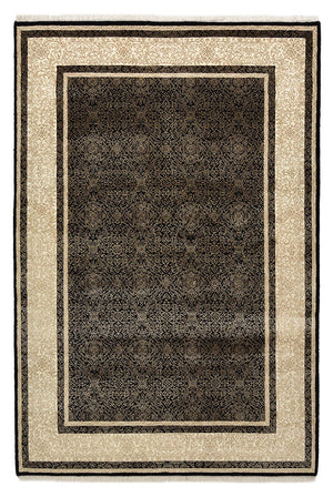 Designermatta - 181 x 123 cm - mörk beige