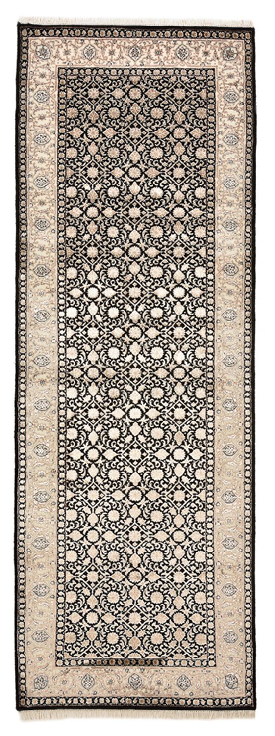 Runner Orientaliska mattor - Bijar - Indus - 241 x 84 cm - mörk beige