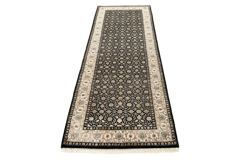 Runner Orientaliska mattor - Bijar - Indus - 241 x 84 cm - mörk beige