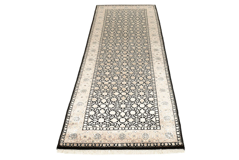Runner Orientaliska mattor - Bijar - Indus - 241 x 84 cm - mörk beige