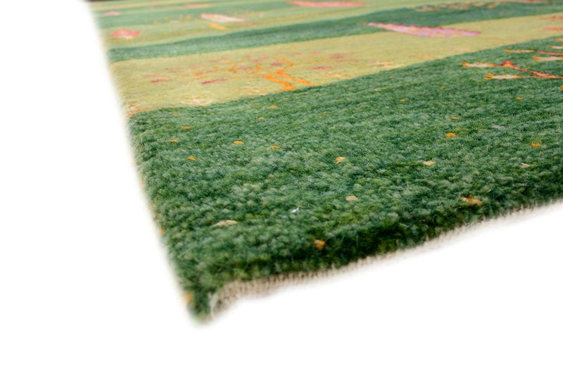 Gabbeh-mattan - Loribaft Indus - 247 x 172 cm - grön