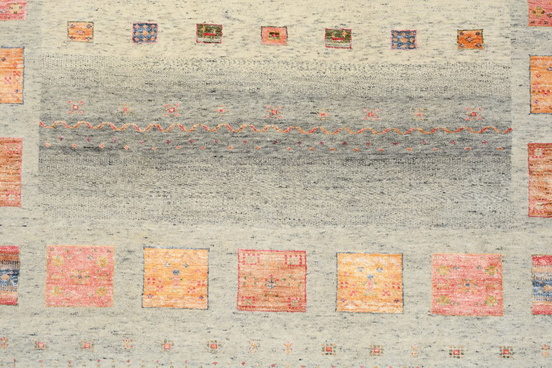 Gabbeh-mattan - Loribaft Indus - 244 x 176 cm - flerfärgad