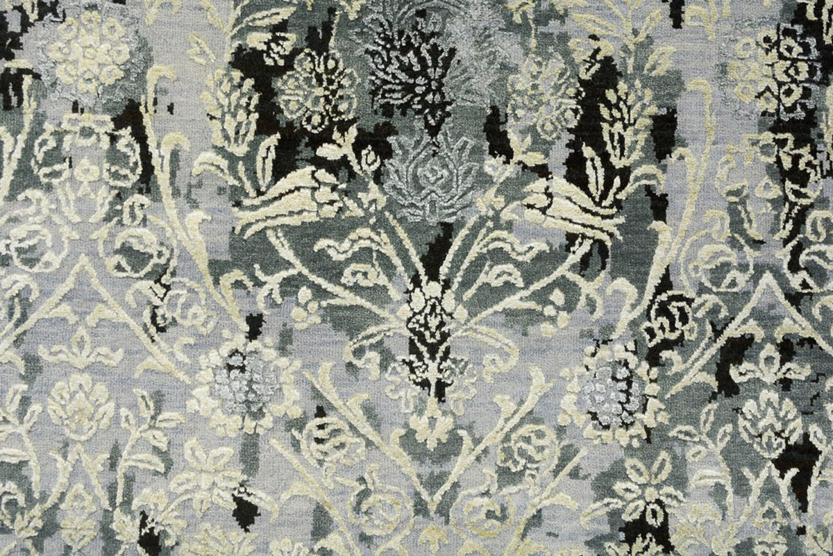 Designermatta - 245 x 173 cm - ljusgrå