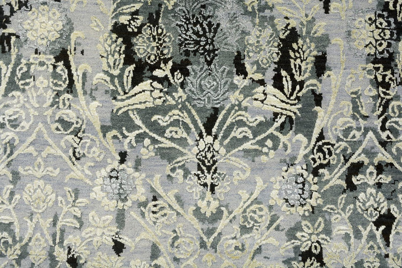 Designermatta - 245 x 173 cm - ljusgrå