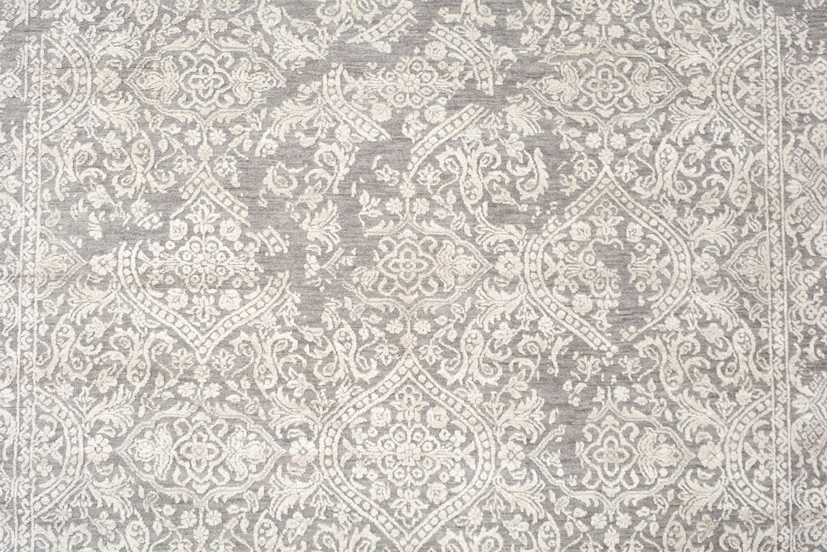 Designermatta - 241 x 172 cm - ljusgrå