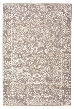 Designermatta - 181 x 124 cm - ljusgrå