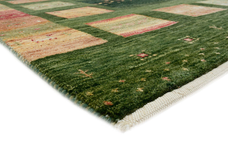 Gabbeh-mattan - Loribaft Indus - 245 x 178 cm - grön