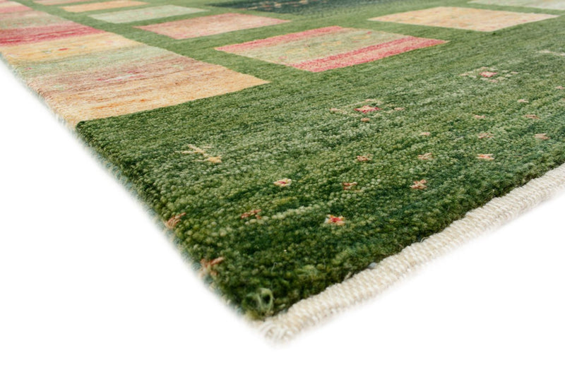 Gabbeh-mattan - Loribaft Indus - 308 x 205 cm - grön