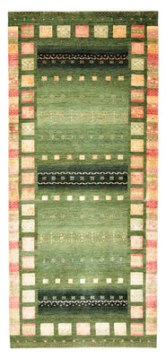 Runner Gabbeh-mattan - Loribaft Indus - 301 x 129 cm - flerfärgad