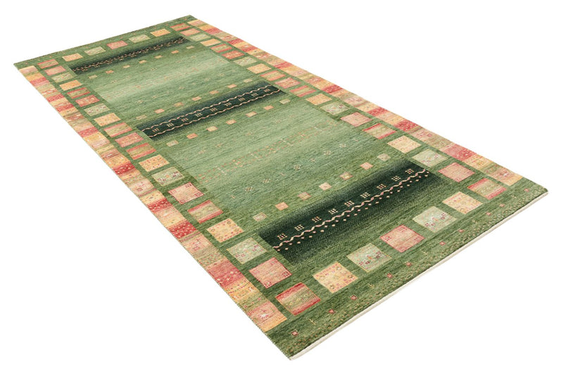 Runner Gabbeh-mattan - Loribaft Indus - 301 x 129 cm - flerfärgad
