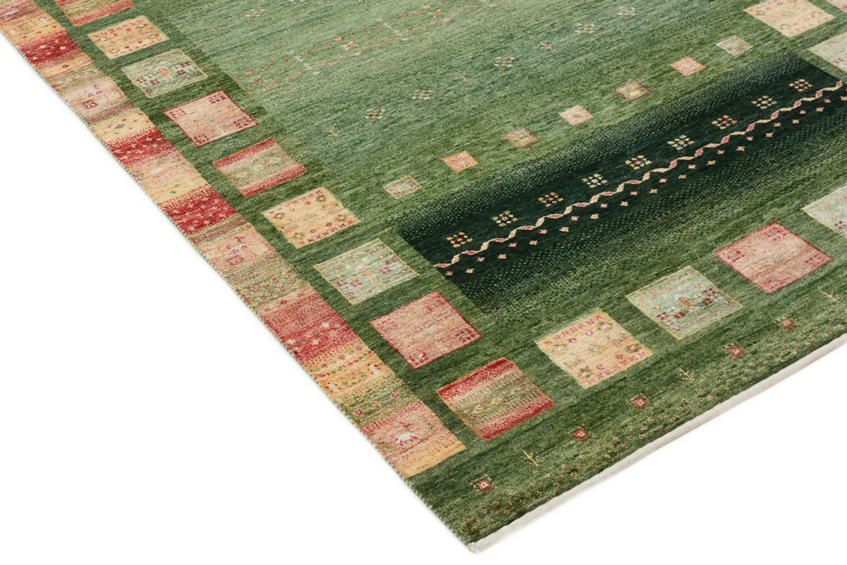 Runner Gabbeh-mattan - Loribaft Indus - 301 x 129 cm - flerfärgad