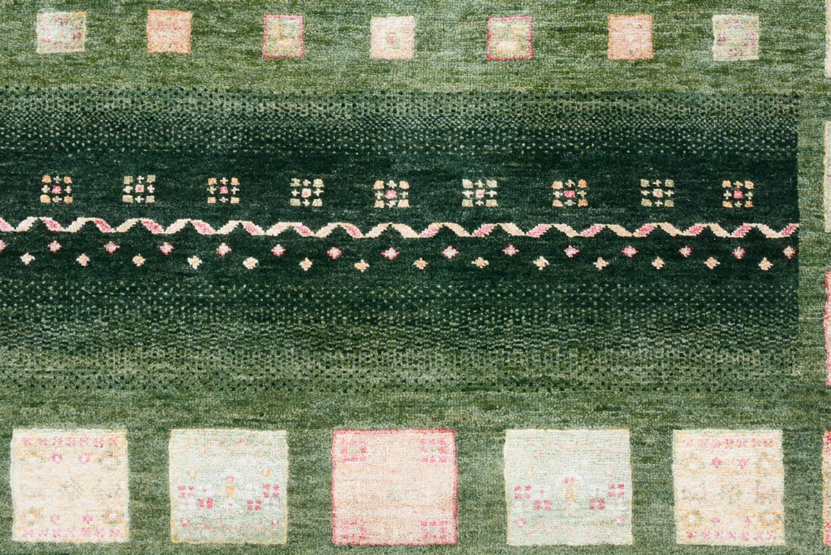 Runner Gabbeh-mattan - Loribaft Indus - 301 x 129 cm - flerfärgad