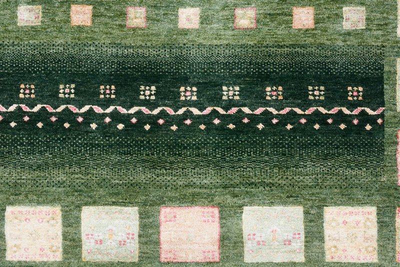 Runner Gabbeh-mattan - Loribaft Indus - 301 x 129 cm - flerfärgad