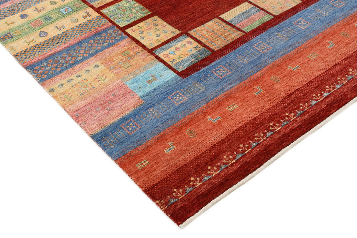 Gabbeh-mattan - Loribaft Indus - 241 x 178 cm - flerfärgad