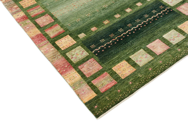 Gabbeh-mattan - Loribaft Indus - 183 x 127 cm - grön