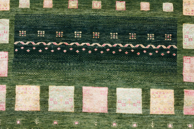 Gabbeh-mattan - Loribaft Indus - 183 x 127 cm - grön