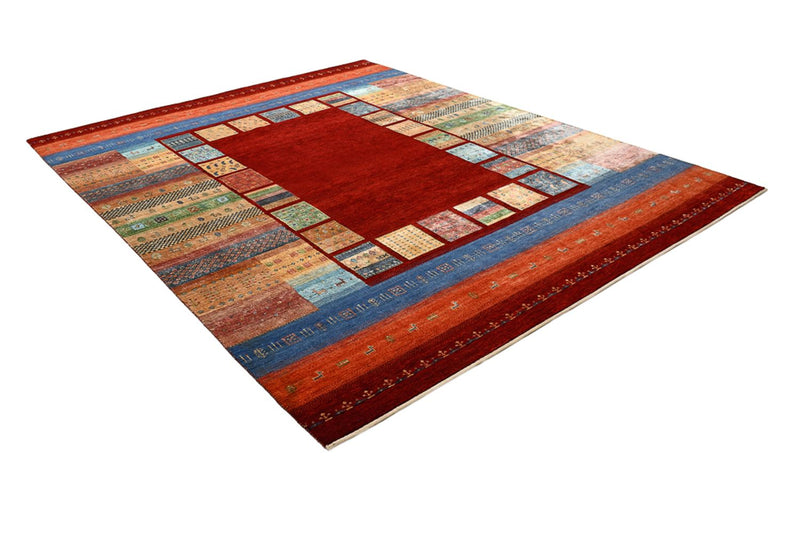 Gabbeh-mattan - Loribaft Indus - 305 x 243 cm - röd