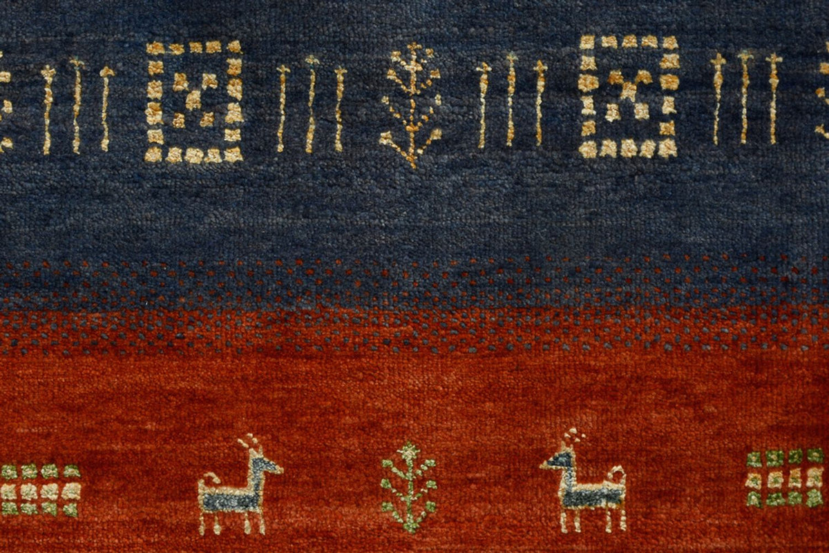 Gabbeh-mattan - Loribaft Indus - 336 x 254 cm - röd