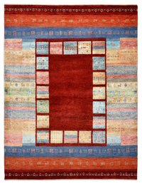 Gabbeh-mattan - Loribaft Indus - 201 x 155 cm - röd