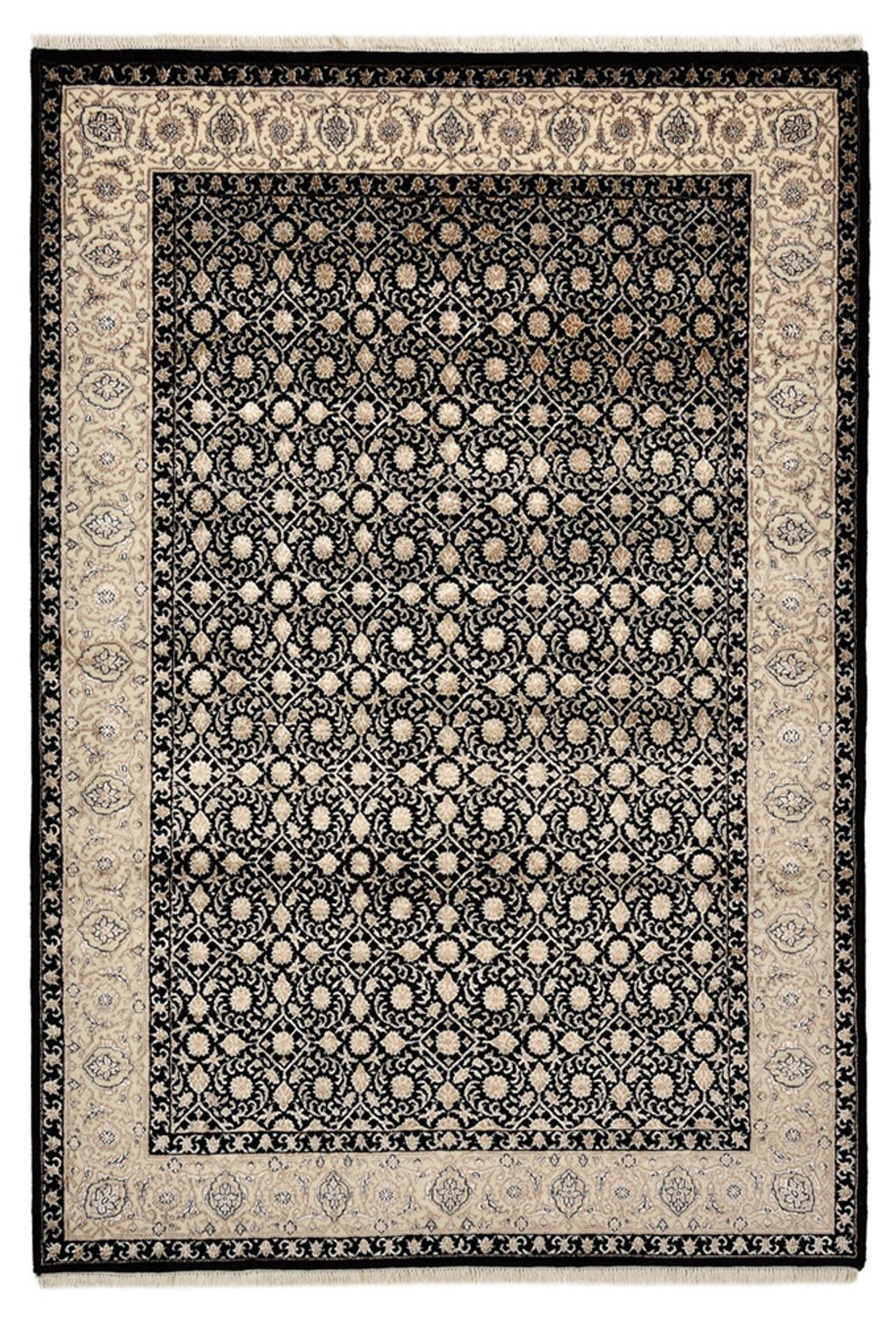 Orientaliska mattor - Bijar - Indus - 202 x 139 cm - mörk beige
