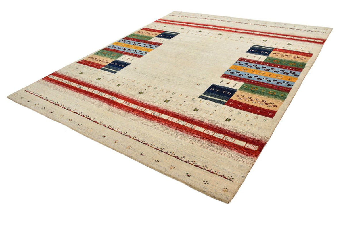 Gabbeh-mattan - Loribaft Indus - 298 x 249 cm - ljusbeige