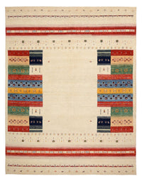 Gabbeh-mattan - Loribaft Indus - 308 x 246 cm - ljusbeige