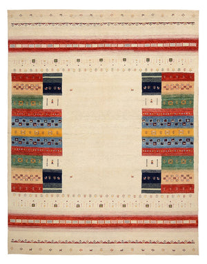 Gabbeh-mattan - Loribaft Indus - 308 x 246 cm - ljusbeige