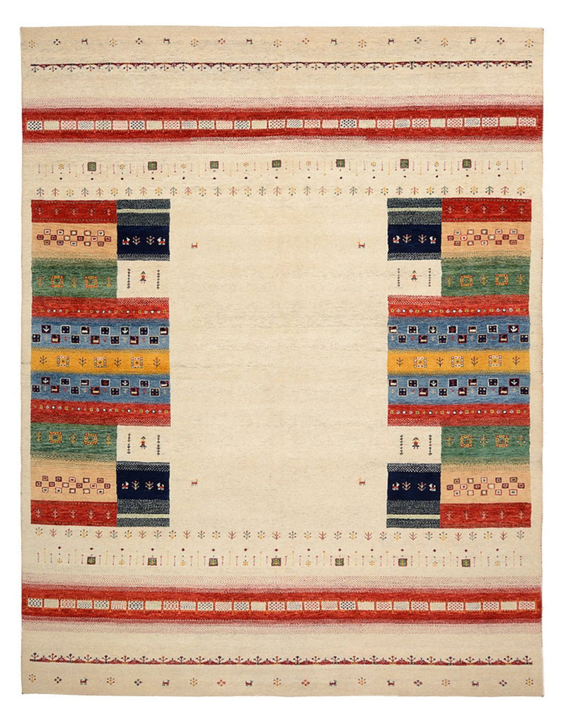 Gabbeh-mattan - Loribaft Indus - 308 x 246 cm - ljusbeige