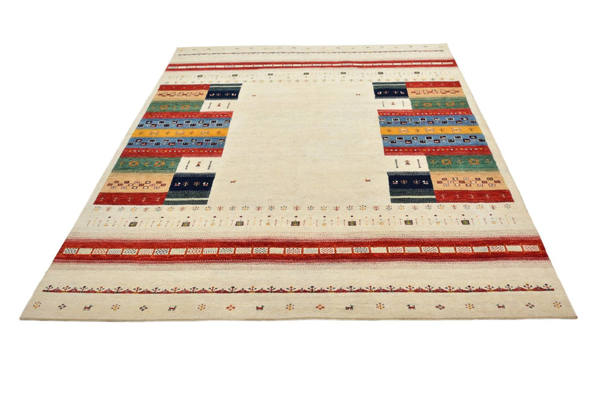 Gabbeh-mattan - Loribaft Indus - 308 x 246 cm - ljusbeige