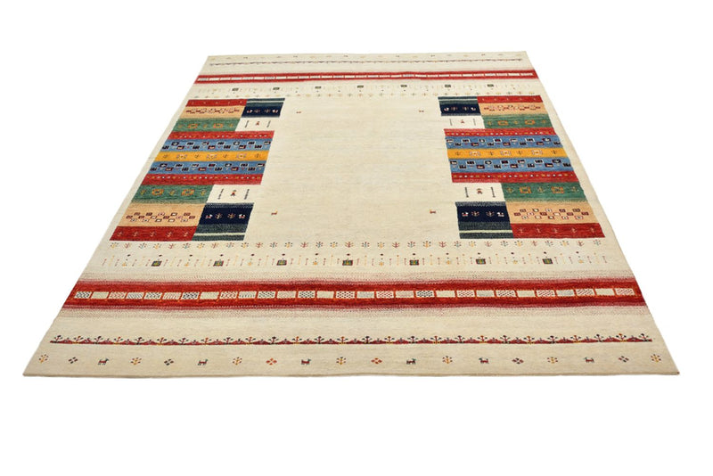 Gabbeh-mattan - Loribaft Indus - 308 x 246 cm - ljusbeige