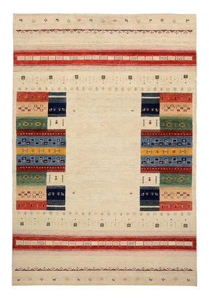 Gabbeh-mattan - Loribaft Indus - 303 x 205 cm - ljusbeige