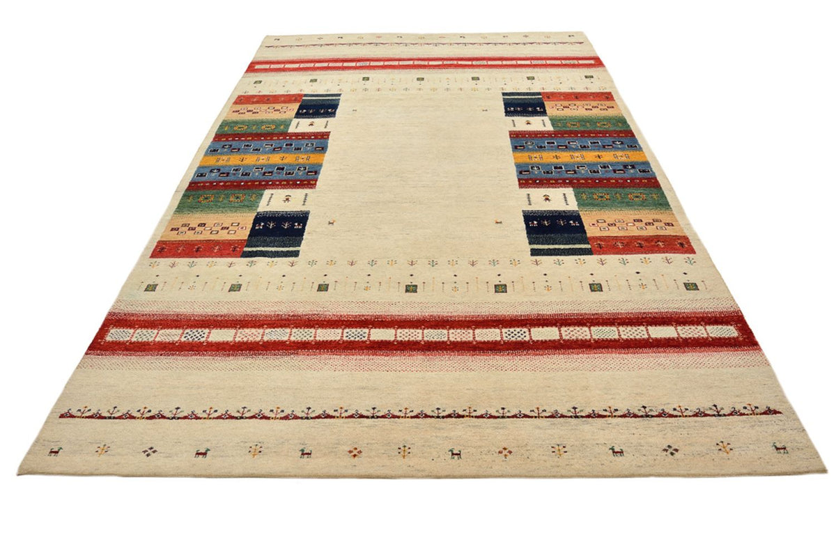 Gabbeh-mattan - Loribaft Indus - 303 x 205 cm - ljusbeige
