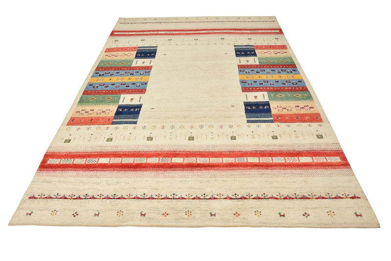Gabbeh-mattan - Loribaft Indus - 303 x 205 cm - ljusbeige