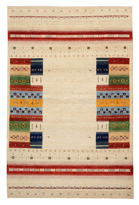 Gabbeh-mattan - Loribaft Indus - 305 x 198 cm - ljusbeige