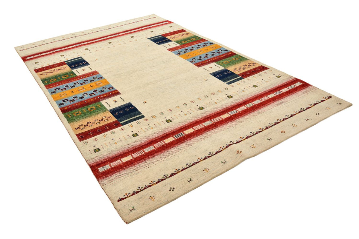 Gabbeh-mattan - Loribaft Indus - 305 x 198 cm - ljusbeige