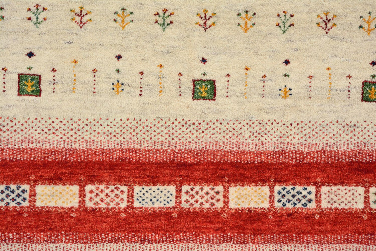 Gabbeh-mattan - Loribaft Indus - 305 x 198 cm - ljusbeige