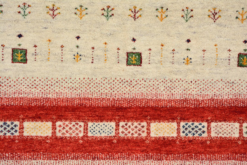 Gabbeh-mattan - Loribaft Indus - 305 x 198 cm - ljusbeige