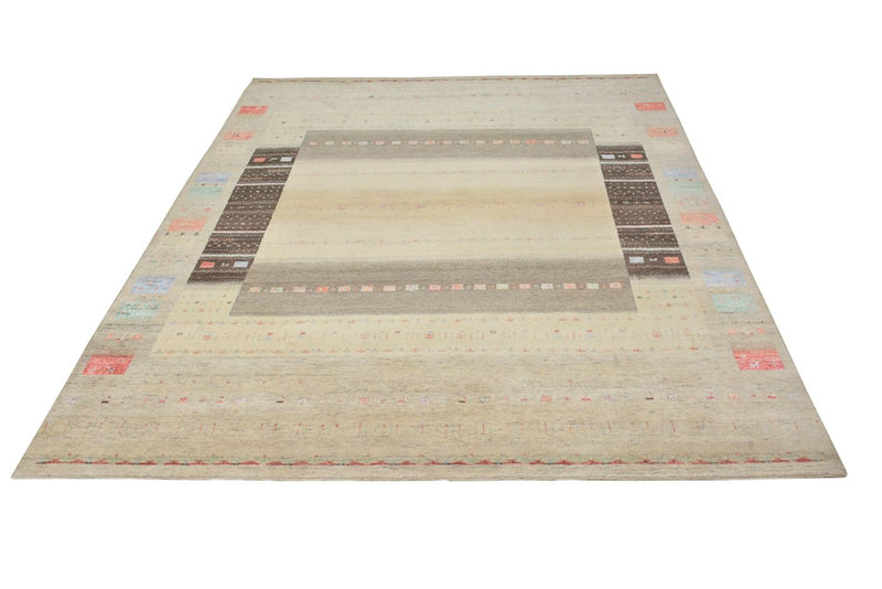 Gabbeh-mattan - Loribaft Indus - 300 x 253 cm - ljusbeige